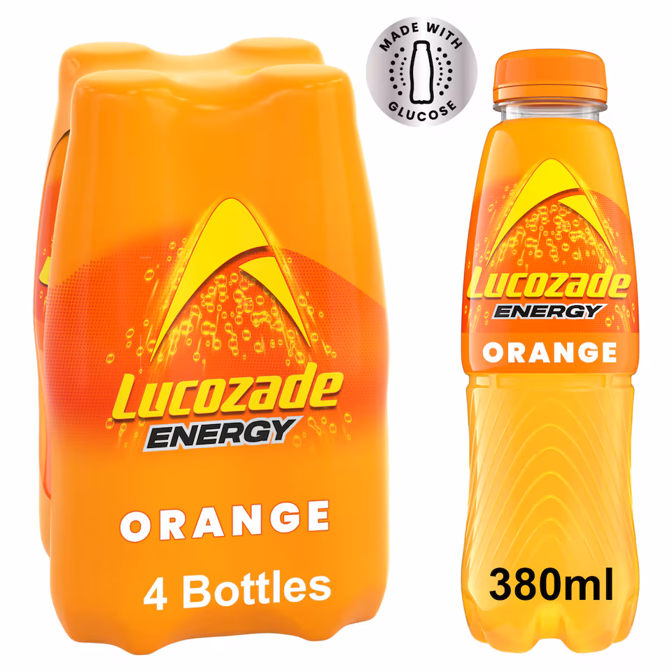 Lucozade Energy Orange 4 X 380Ml