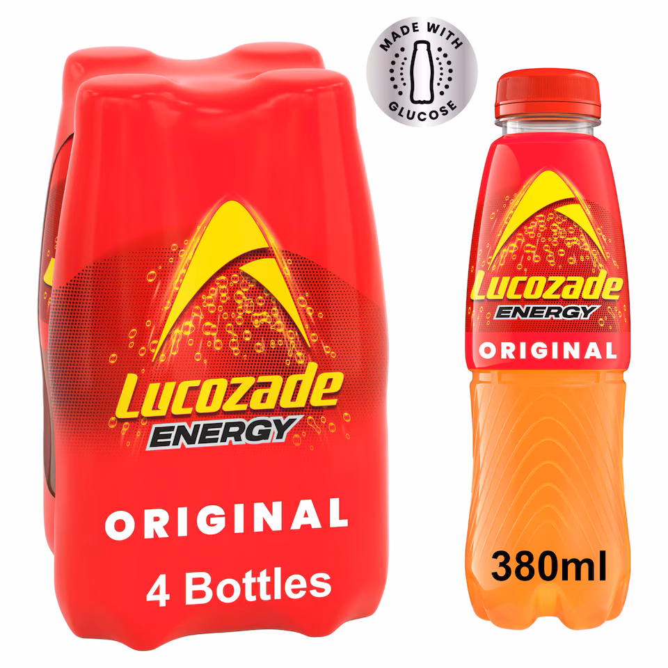 Lucozade Energy Original Fridge Pack 4 X 380Ml