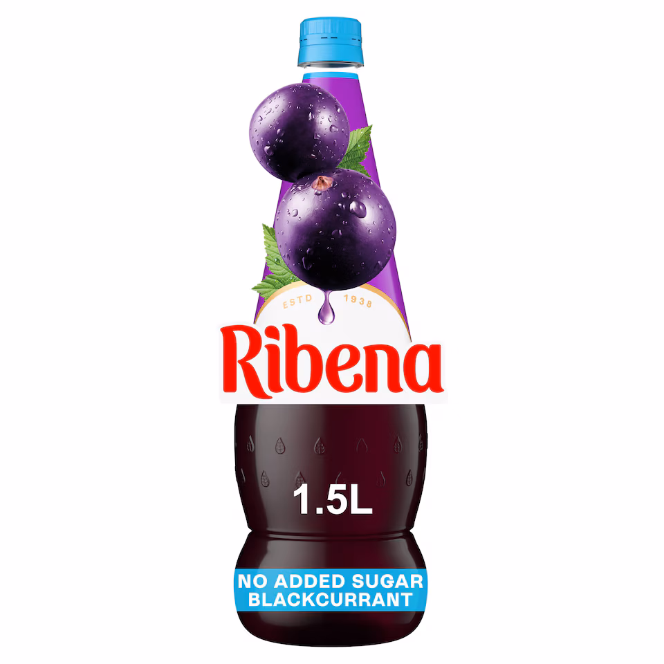 Ribena Blackcurrant Squash No Added Sugar 1.5L