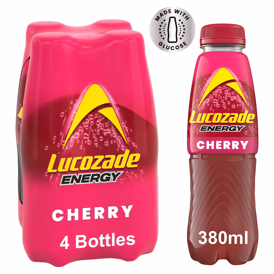 Lucozade Energy Drink Wild Cherry 4x380ML