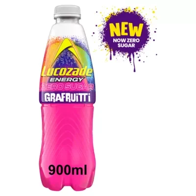 Lucozade Energy Zero Sugar Drink Grafruitti 900ml