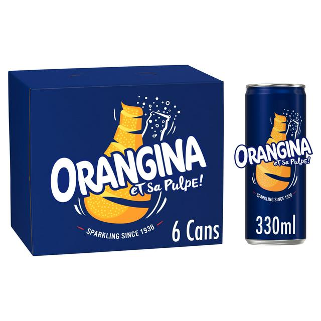 Orangina 6 x 330ml Sparkling Fruit Drink