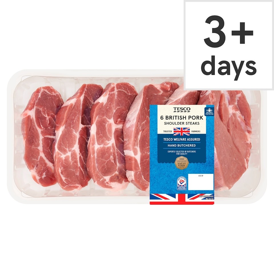 Tesco Pork Shoulder Steaks 1Kg