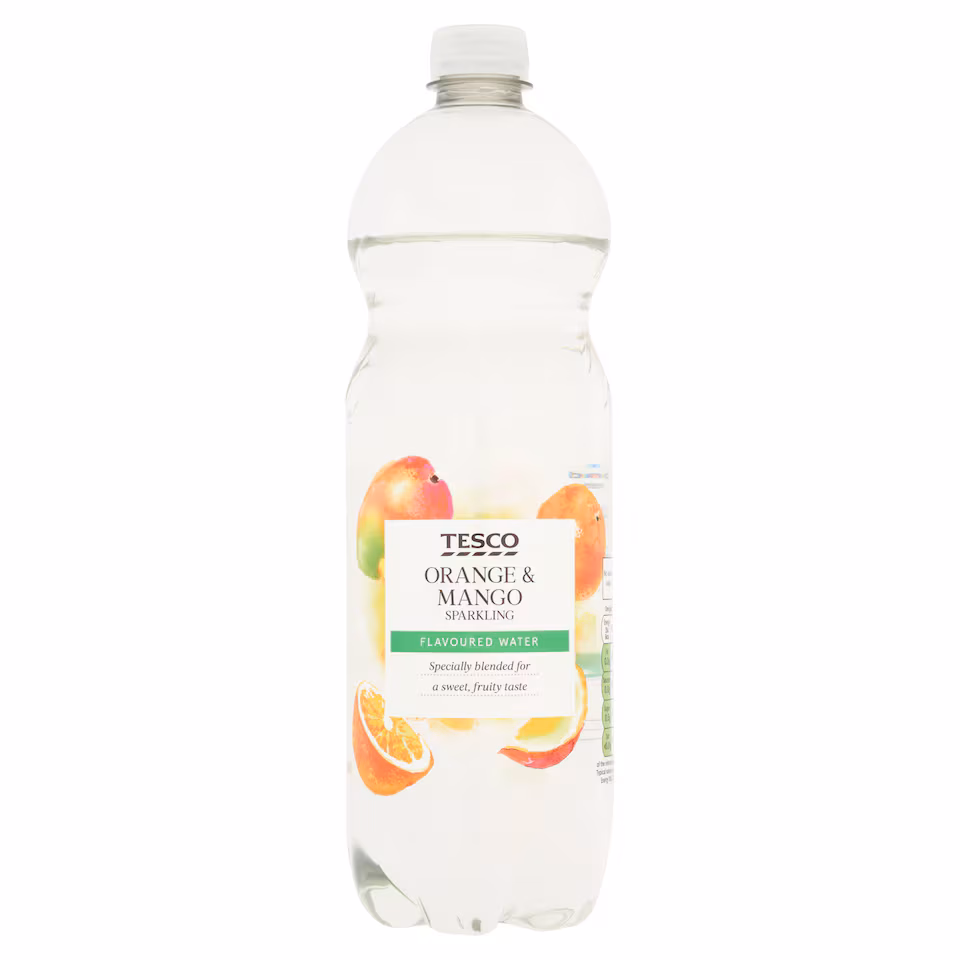 Tesco Orange & Mango Sparkling Water 1L