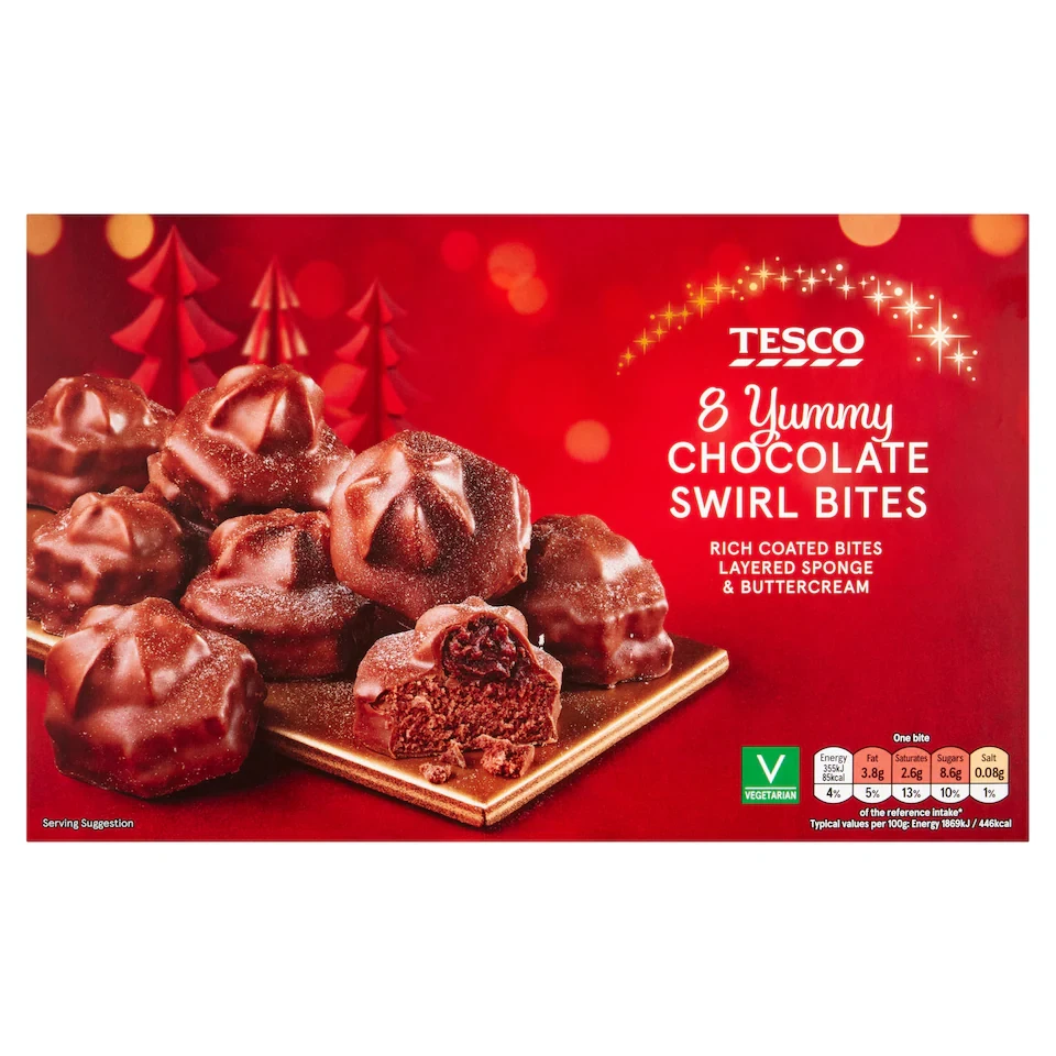 Tesco Chocolate Swirl Bites 8 Pack