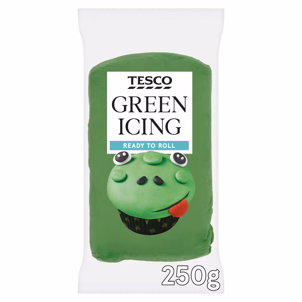 Tesco Ready To Roll Green Icing 250g