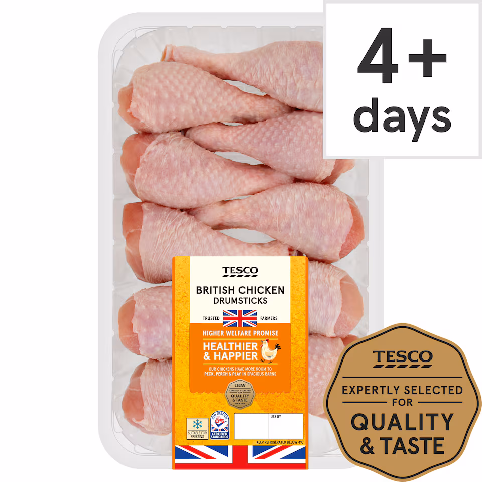 Tesco British Chicken Drumsticks 1Kg