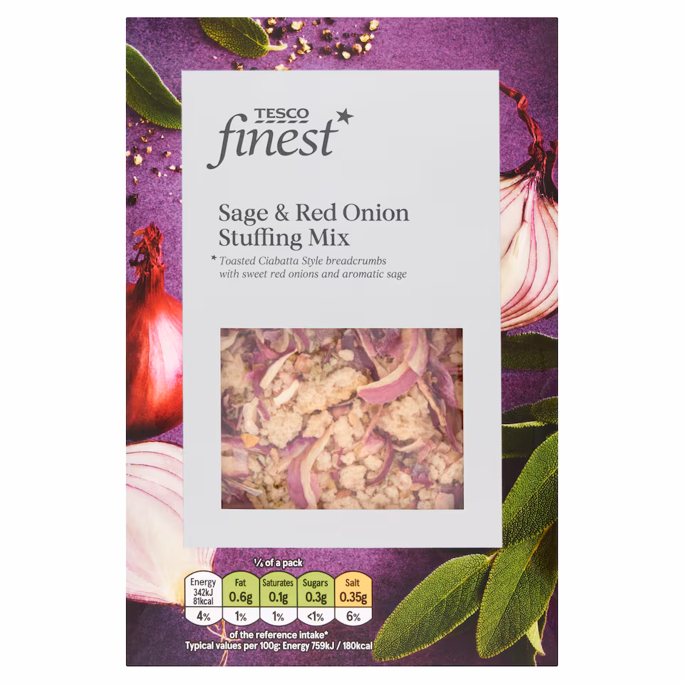 Tesco Finest Sage & Red Onion Stuffing 130G
