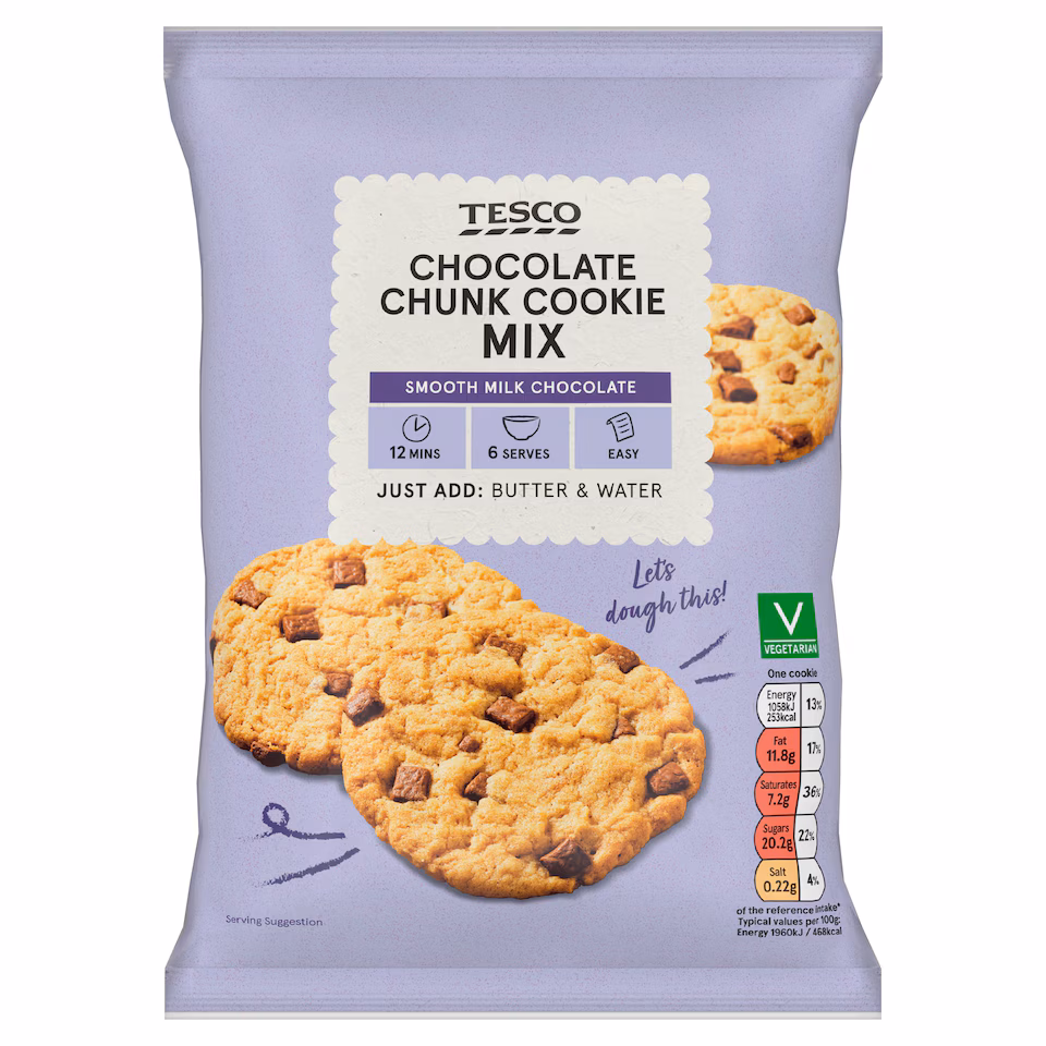 Tesco Chocolate Chunk Cookie Mix 285G