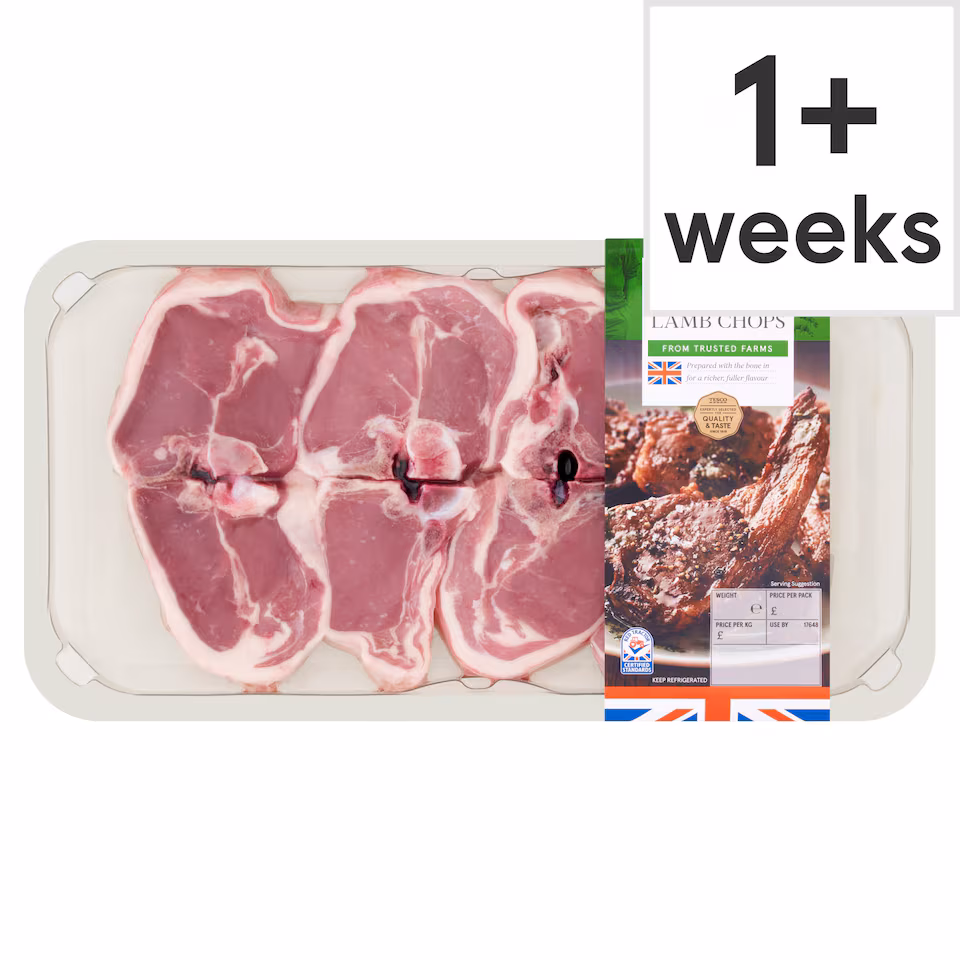 Tesco Lamb Chops 550G