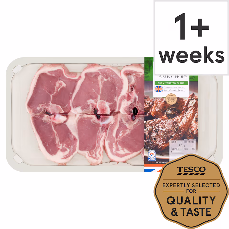 Tesco Lamb Chops 550G