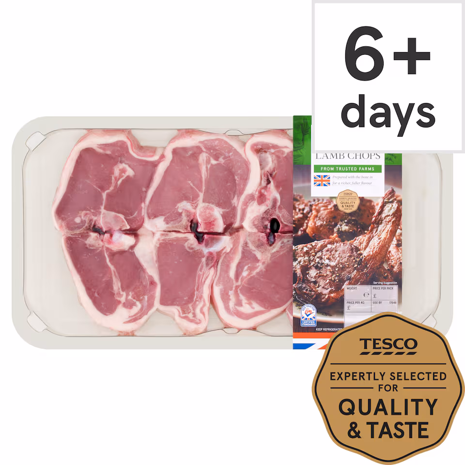 Tesco Lamb Chops 550G
