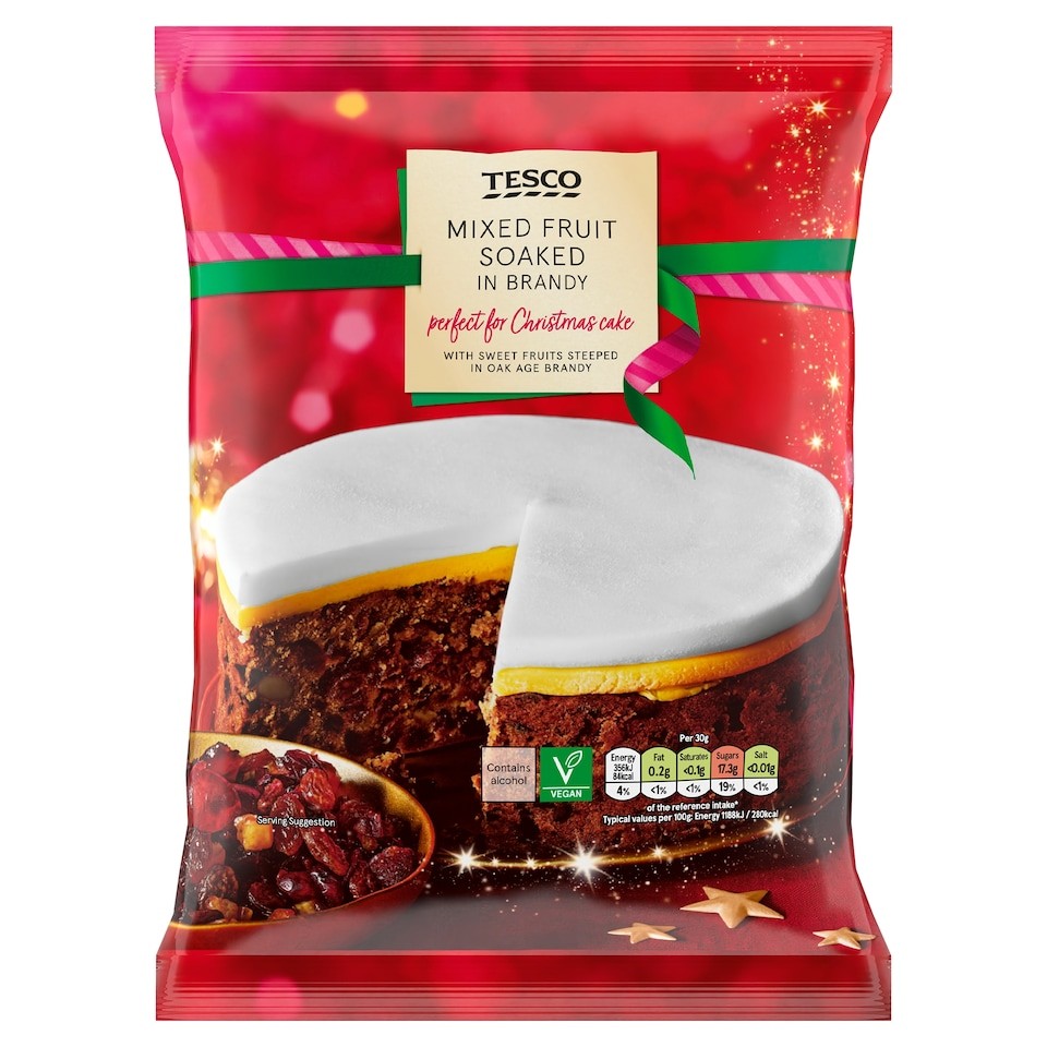 Tesco Mixed Fruit Soaked In Brandy 800G