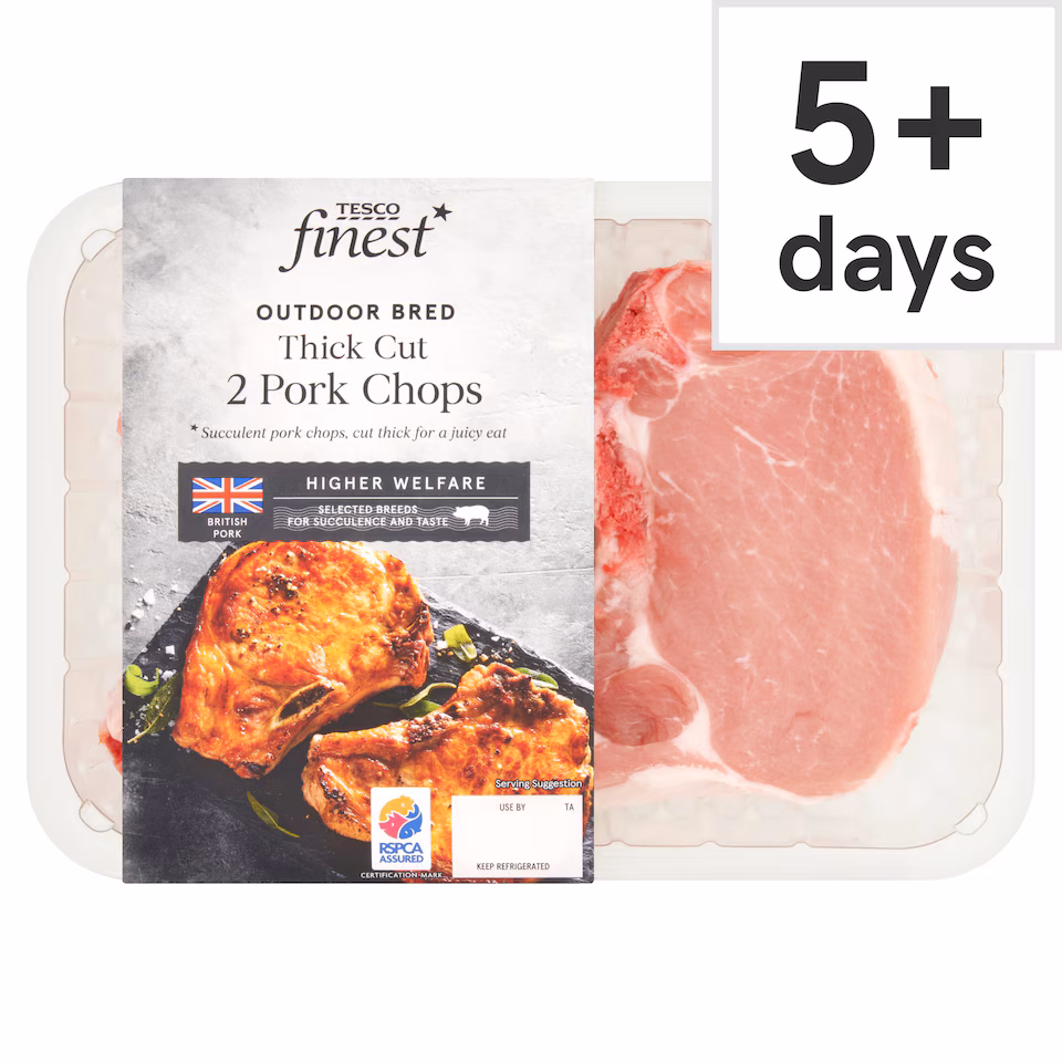 Tesco Finest Pork Chops 500G