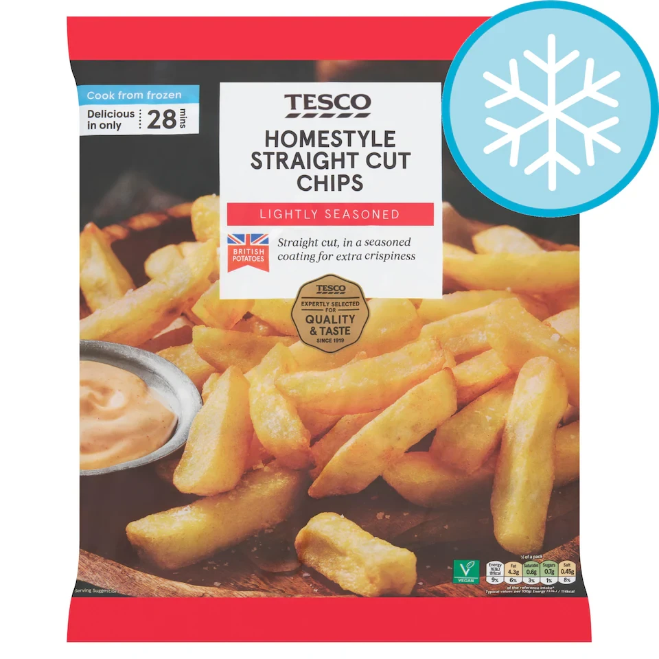 Tesco Homestyle Straight Cut Oven Chips 950G