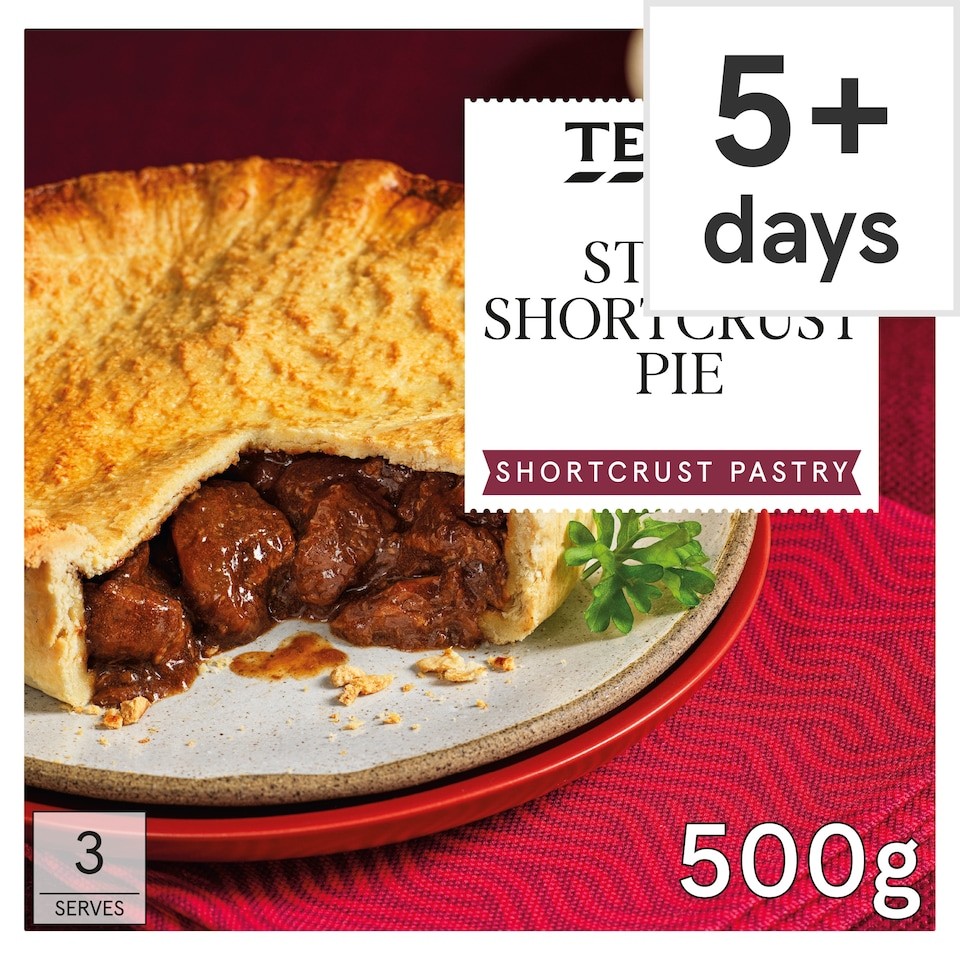 Tesco Steak Shortcrust Pie 500G