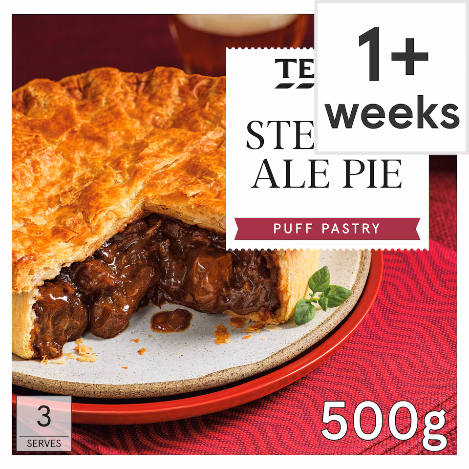 Tesco Steak & Ale Puff Pastry Pie 500G