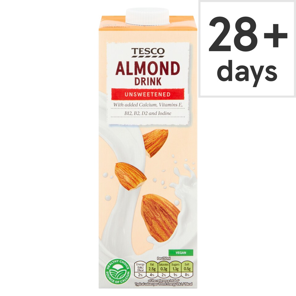 Tesco Unsweetened Almond Drink 1L