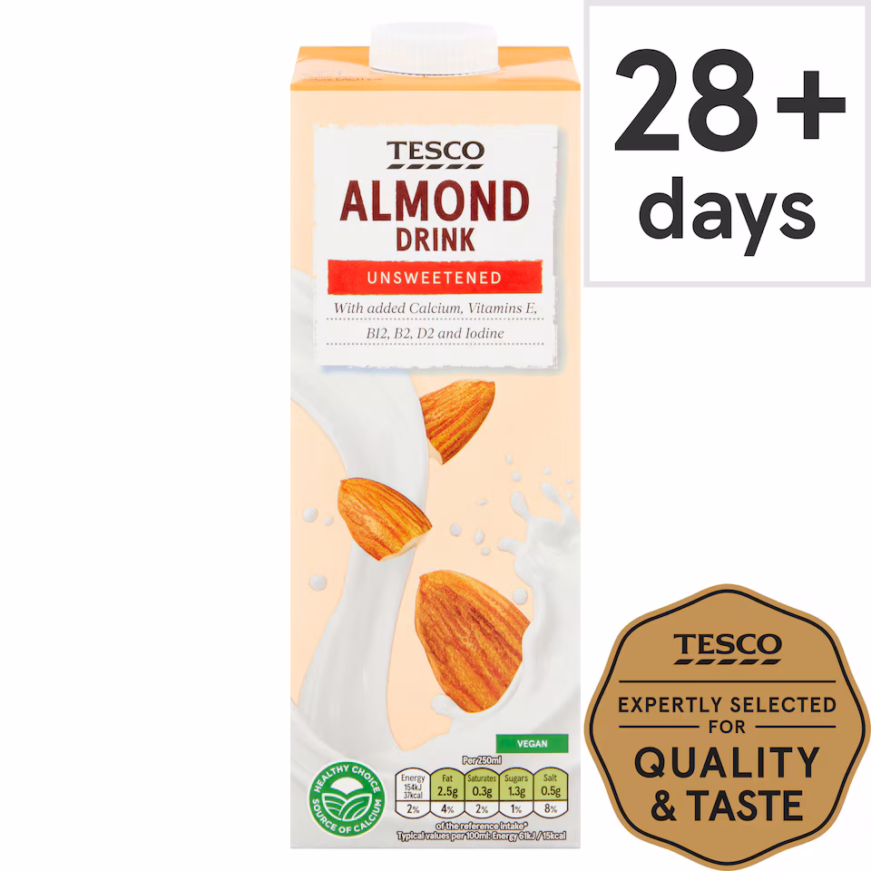 Tesco Unsweetened Almond Drink 1L