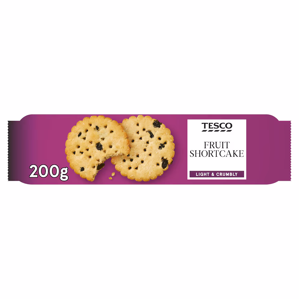 Tesco Fruit Shortcake Biscuits 200G