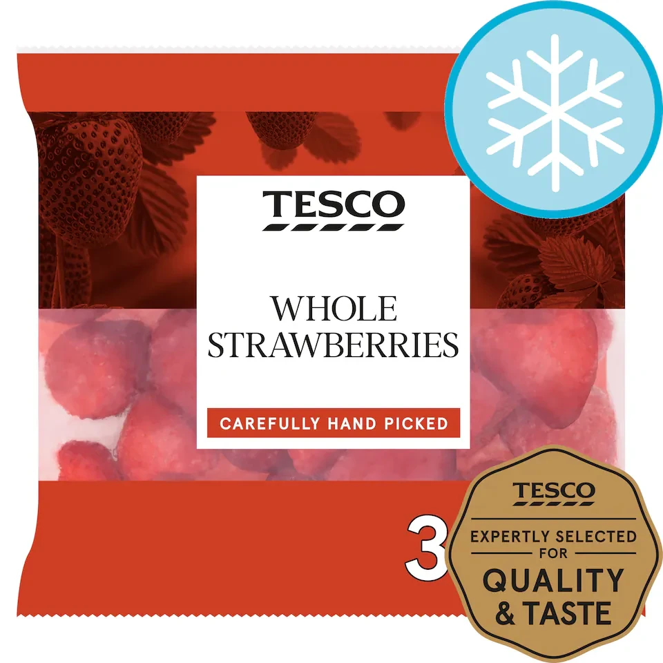 Tesco Frozen Whole Strawberries 350G