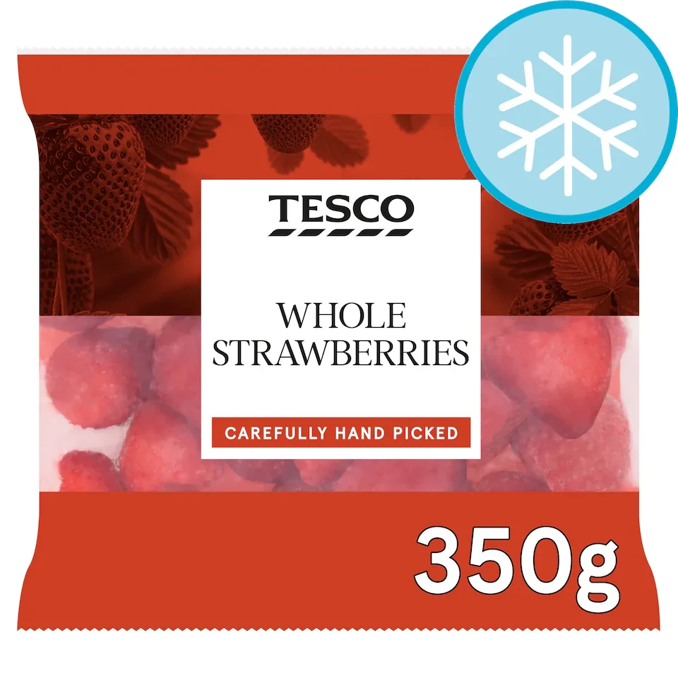 Tesco Frozen Whole Strawberries 350G