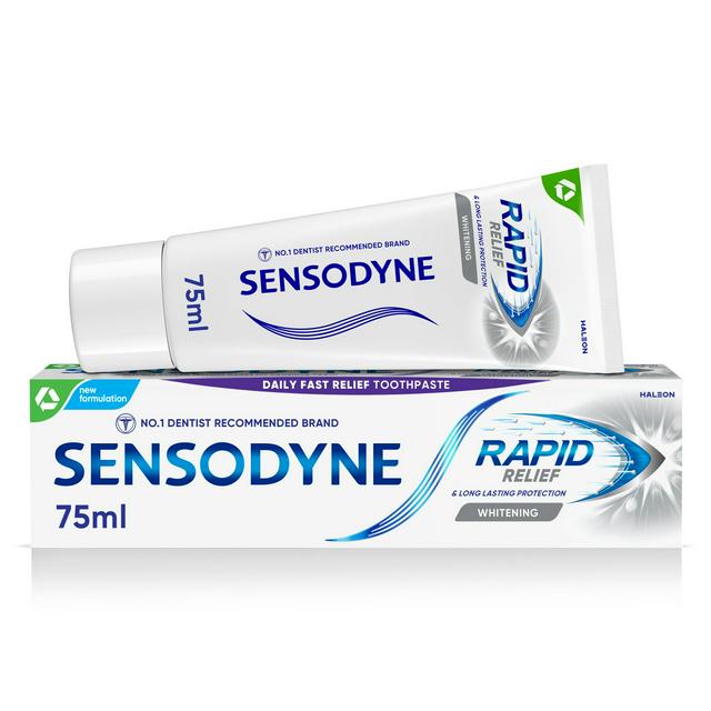 Sensodyne Rapid Relief Whitening Sensitive Toothpaste 75ml