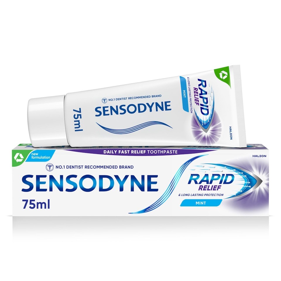 Sensodyne Rapid Relief Sensitive Toothpaste Original Mint 75ml