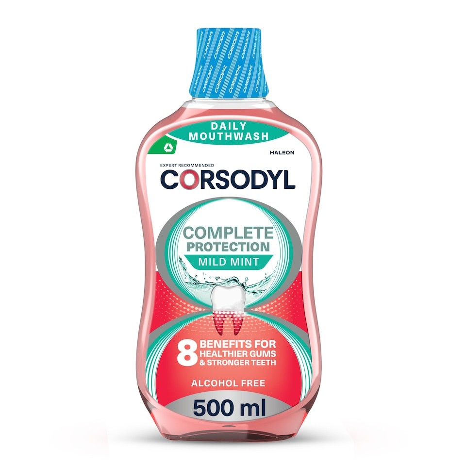 Corsodyl Daily Complete Protection Mouthwash - Mild Mint 500ml