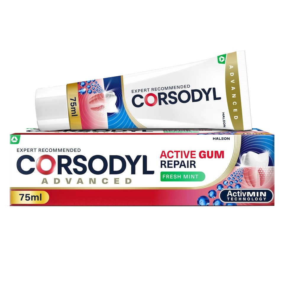 Corsodyl Active Gum Repair Toothpaste - Fresh Mint 75ml