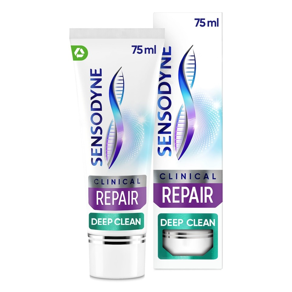 Sensodyne Clinical Repair Deep Clean Toothpaste 75ml