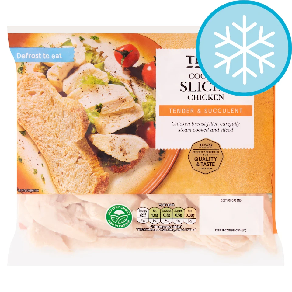 Tesco Cooked Sliced Chicken 340G