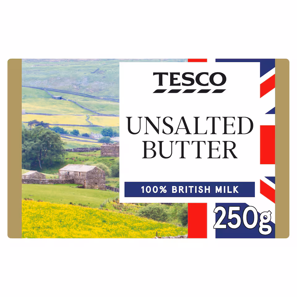 Tesco British Unsalted Butter 250G