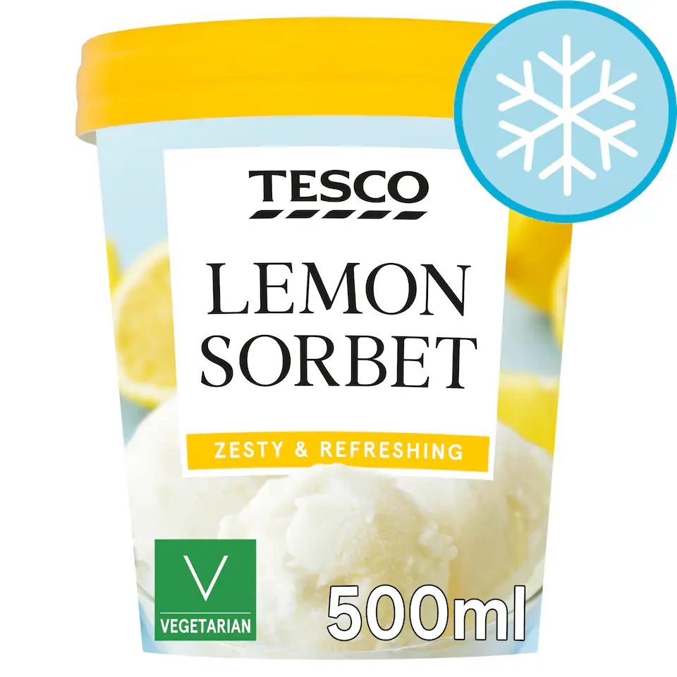 Tesco Lemon Sorbet 500Ml