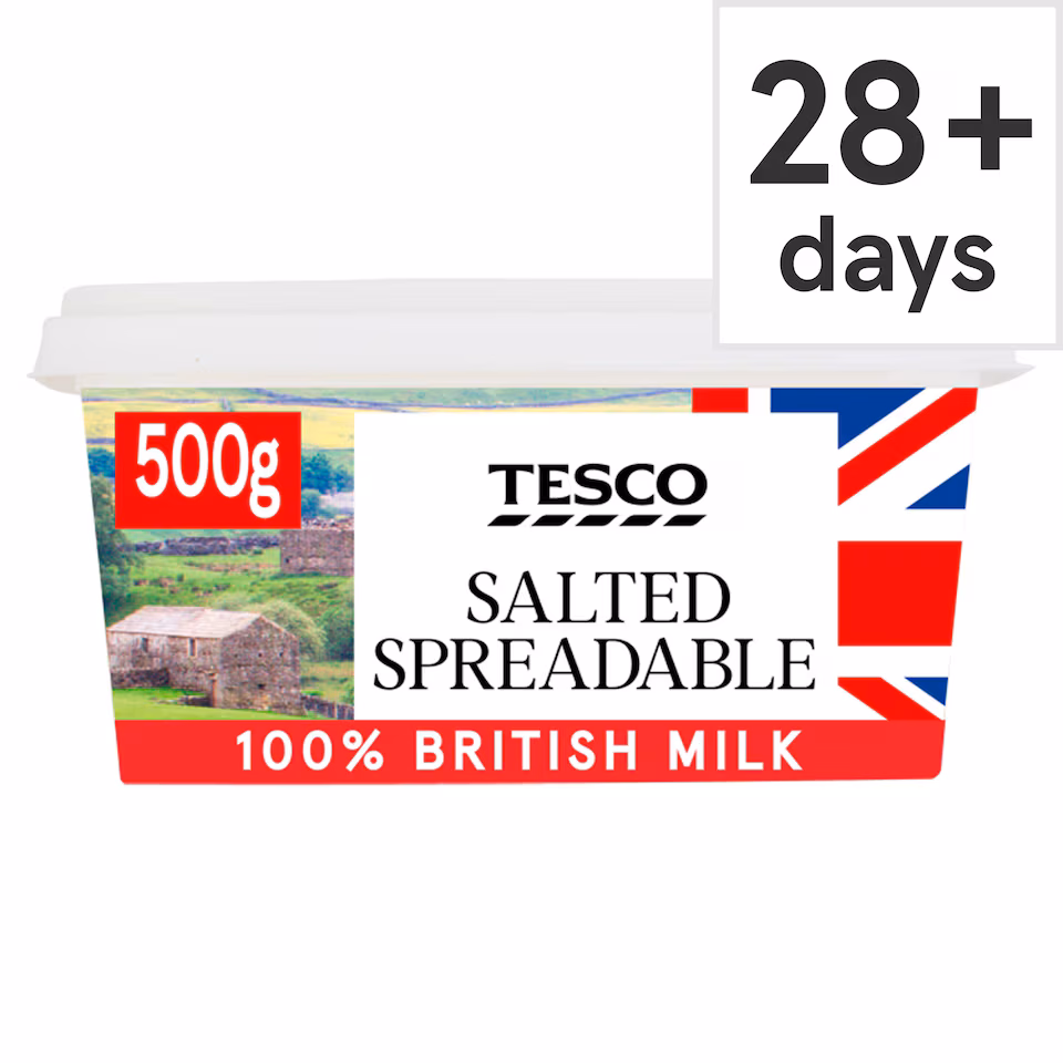 Tesco British Salted Spreadable 500g