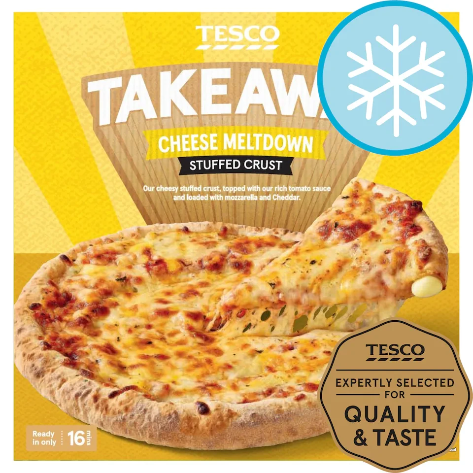 Tesco Stuffed Crust Cheese Pizza 431G