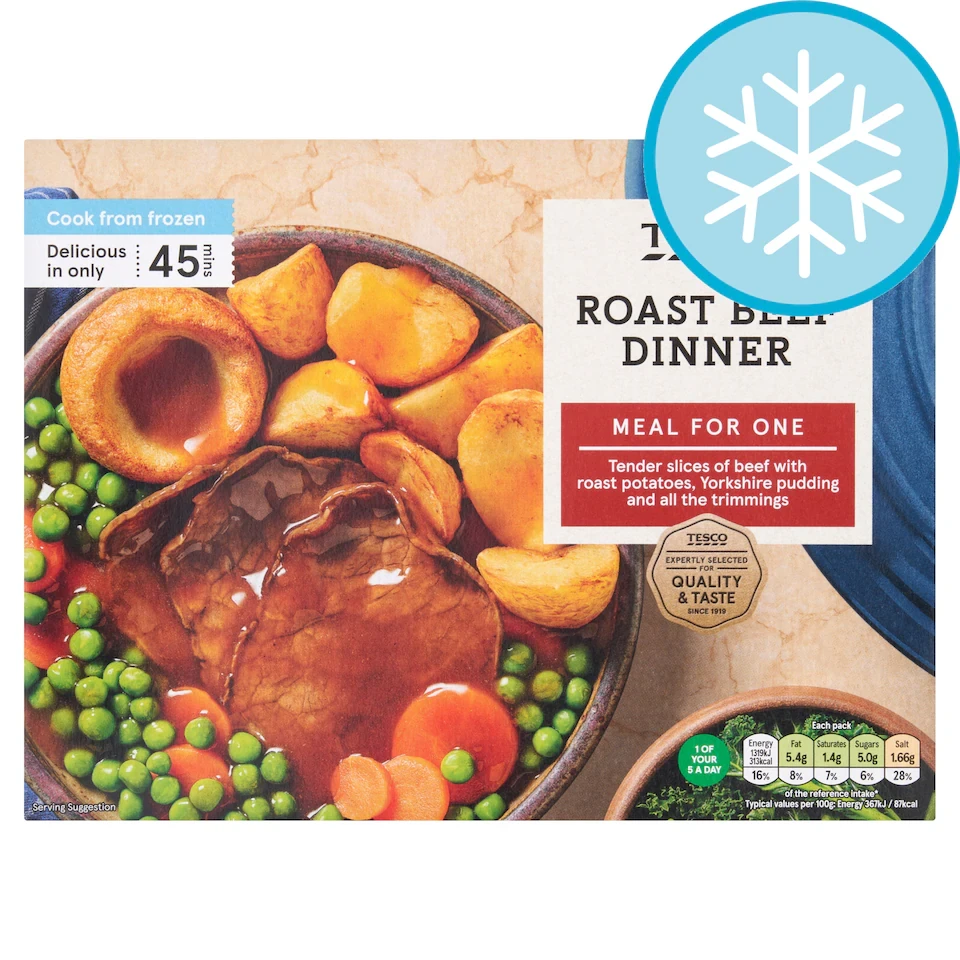 Tesco Roast Beef Dinner 400G