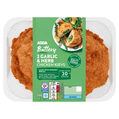 ASDA 2 Buttery Garlic & Herb Chicken Kievs 260g