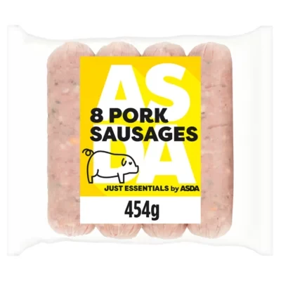 JUST ESSENTIALS by ASDA Just Essentials 8 Pork Sausages 454g