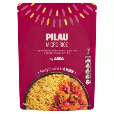 ASDA Pilau Micro Rice 250g