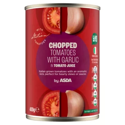 ASDA Chopped Tomatoes with Garlic 400g