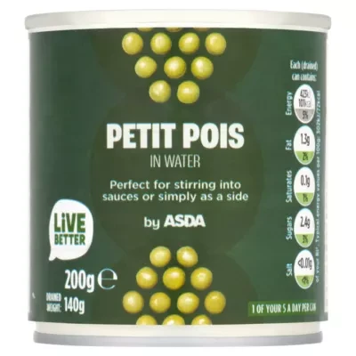 ASDA Petit Pois in Water 140g