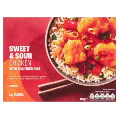 ASDA Sweet & Sour Chicken with Egg Fried Rice 400g