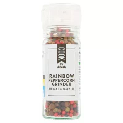 COOK by ASDA Cook Rainbow Peppercorn Grinder 40g