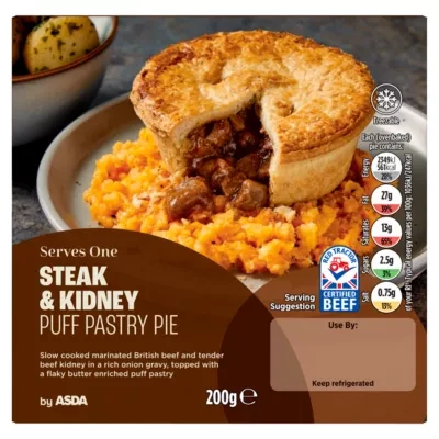ASDA Steak & Kidney Puff Pastry Pie 200g