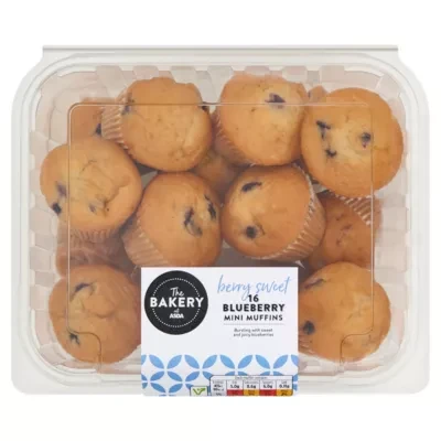 The BAKERY at ASDA The Bakery 16 Blueberry Mini Muffins