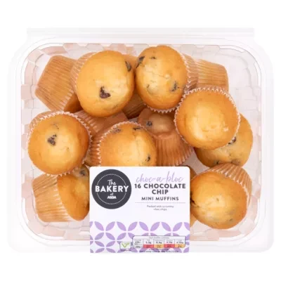 The BAKERY at ASDA The Bakery 16 Chocolate Chip Mini Muffins