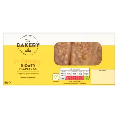The BAKERY at ASDA The Bakery 5 Oaty Flapjacks 135g