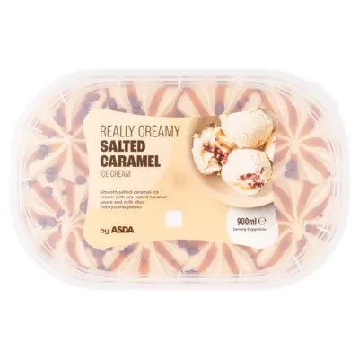 ASDA Salted Caramel Ice Cream 900ml