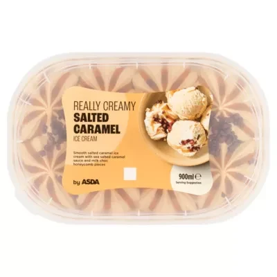 ASDA Really Creamy Salted Caramel Ice Cream 900ml